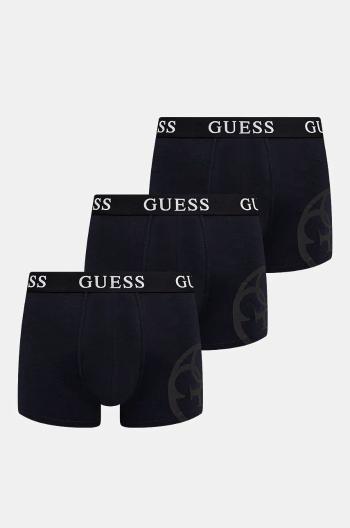 Boxerky Guess 3-pack pánské, tmavomodrá barva