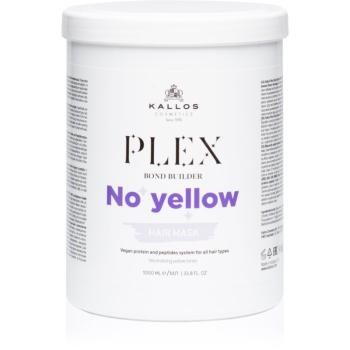 Kallos Plex No Yellow maska na vlasy neutralizující žluté tóny 1000 ml