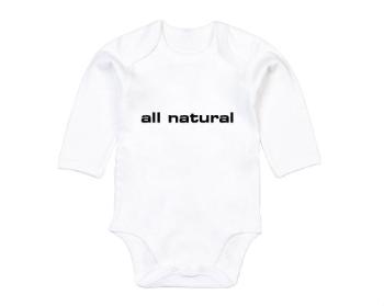 Dětské body dlouhý rukáv BIO All natural