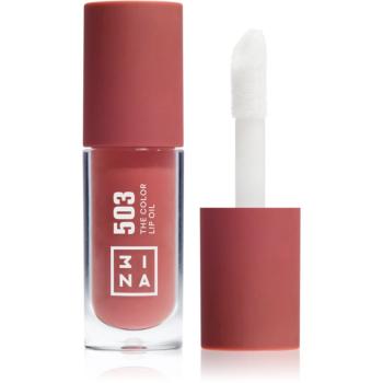 3INA The Color Lip Oil hydratační olej na rty odstín 503 - Medium nude pink, sheer 4 ml