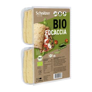 Focaccia bezlepková 220 g BIO   SCHNITZER