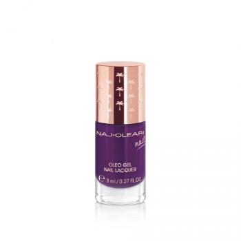 Naj-Oleari Oleo gel Nail Lacquer lak na nehty s gelovým efektem - 28 eggplant purple 8 ml