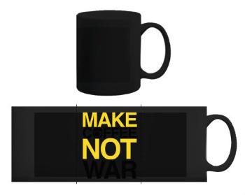 Černý hrnek MAKE COFFEE