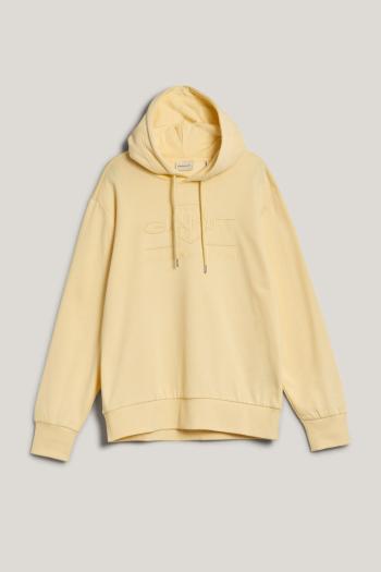 MIKINA GANT REG TONAL SHIELD HOODIE YELLOW SHINE