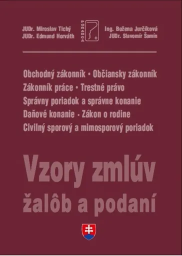 Vzory zmlúv, žalôb a podaní 2022 + editovateľné vzory na CD