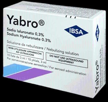 YABRO roztok na rozprašovanie s kyselinou hyalurónovou 0,3% sterilný 10 x 3 ml