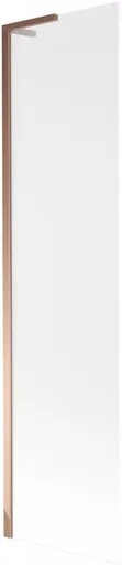 MEXEN/S Next L vanová zástěna FIX 80 x 150, dekor, růžové zlato 895-080-000-03-30-60