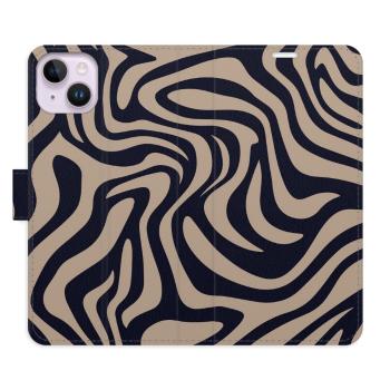 Flipové pouzdro iSaprio - Zebra Black 02 - iPhone 14 Plus