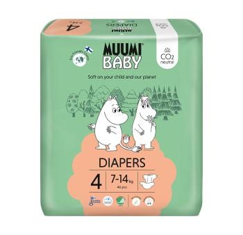 Muumi Baby 4 Maxi 7–14 kg eko pleny 46 ks