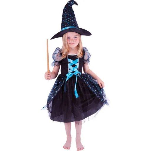 Rappa Dětský kostým čarodějnice Agáta vel. M