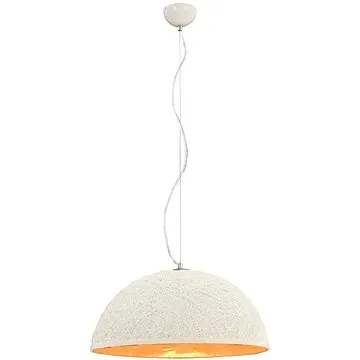 Závěsné svítidlo bílo-zlaté O 50 cm E27