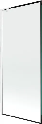 MEXEN/S Next L vanová zástěna FIX 80 x 150, černá vzor, bílá 895-080-000-03-70-20