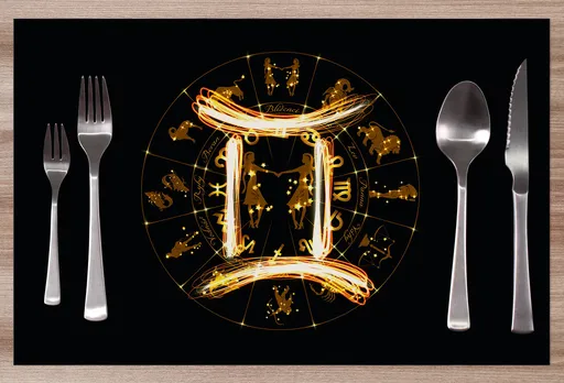 Prostírání Symbol znamení Blíženci (22.5. - 21.6.)