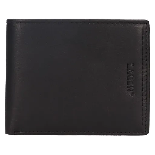 Pánská kožená peněženka Lagen Alarich - černá