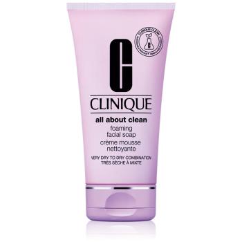 Clinique Foaming Sonic Facial Soap krémové pěnivé mýdlo pro suchou a smíšenou pleť 150 ml