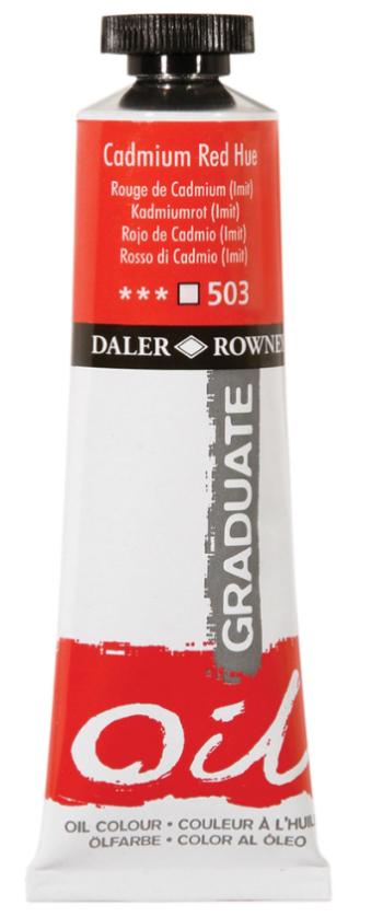 D&R GRADUATE - Olejové farby pre študentov alebo začínajúcich maliarov 009 - titanium white, 38 ml
