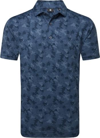 Footjoy Pop Camo Lisle Mens Dark Denim 2XL Polo košile