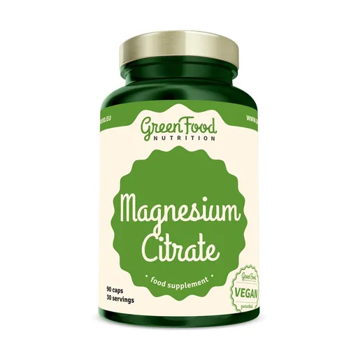 GreenFood Magnesium Citrate 90 kapslí