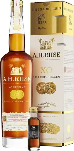 A.H. Riise A.H.RIISE 1888 Copenhagen Gold Medal 40% 0,7l + Miniatura Non Plus Ultras