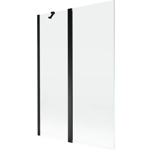 MEXEN MIST vanová zástěna 120x150 cm 6mm f+s, černá, čirá 8A9-120-011-70-00