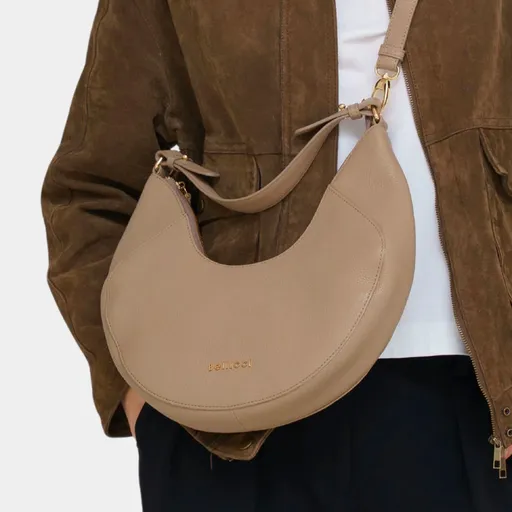 Dámská kožená kabelka Bellicci Caradonna - béžová