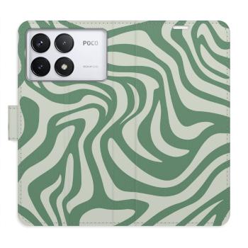 Flipové pouzdro iSaprio - Zebra Green 02 - Poco F6 Pro