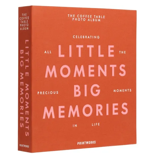 Fotoalbum LITTLE MOMENTS BIG MEMORIES, oranžová, Printworks