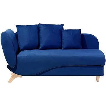 Tmavomodrá lenoška s úložným prostorem, levostranná MERI, 96357