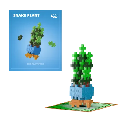 Plus-Plus Kytky Snake Plant