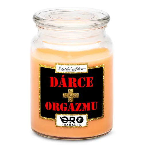 Svíčka Dárce orgazmu (Vůně svíčky: Tropické ovoce)