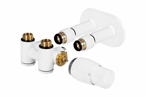 HOPA THERMCOMB-SET, středový ventil (Z4K) s připojením pro elektrickou tyč Barva Bílá, Varianta Pravá RDTHERMCOMSETRW