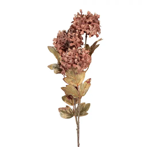 Dekorace růžová umělá květina hortenzie - 10*8*76 cm 5PL0193P