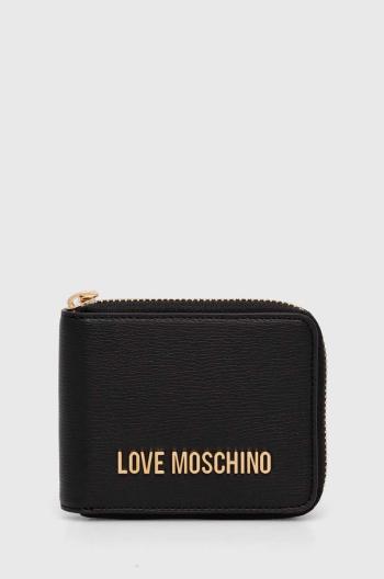 Peněženka Love Moschino černá barva, JC5639PP1LLD0000