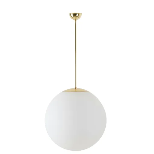 OSMONT ADR60153 ADRIA P4 závěsné skleněné svítidlo mosaz leštěná / bílá IP40 3000 K 41W LED