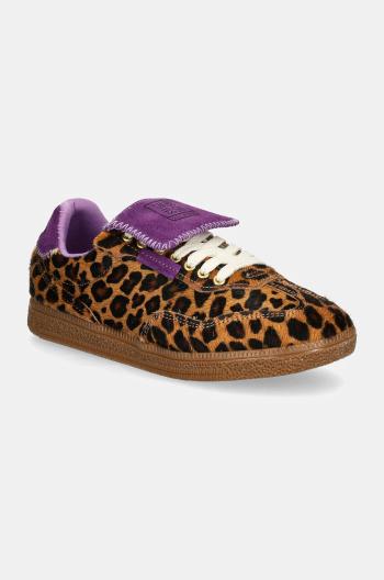 Kožené sneakers boty Steve Madden Ethora-L hnědá barva, SM11003527