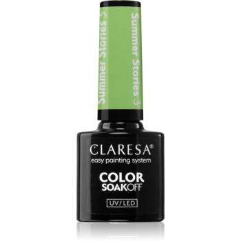 Claresa SoakOff UV/LED Color Summer Stories gelový lak na nehty odstín 3 5 g