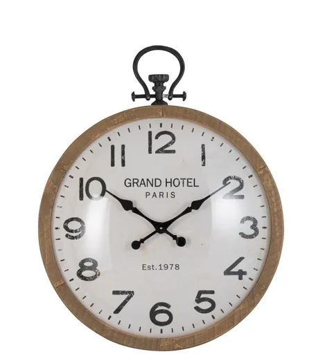 Nástěnné hodiny Grand Hotel - Ø 73*92cm J-Line by Jolipa