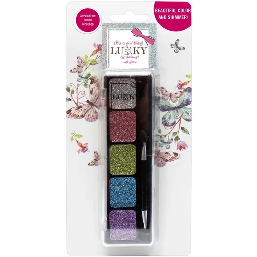 LUKKY kouřové oční stíny se třpytkami