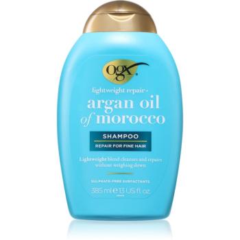 OGX Argan Oil Of Morocco Lightweight Shampoo šampon pro hydrataci a lesk 385 ml