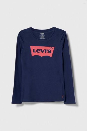 Dětské bavlněné tričko s dlouhým rukávem Levi's