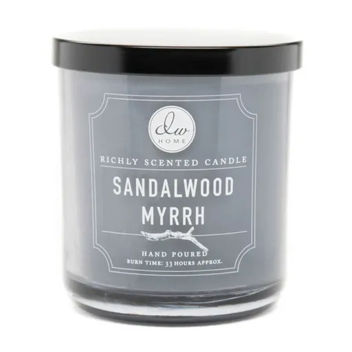 DW Home Signature Vonná svíčka ve skle Myrha a santalové dřevo 274 g