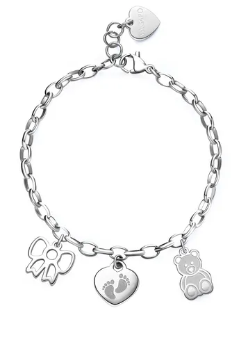 S'Agapõ Půvabný ocelový náramek Narození miminka Happy SHAR15