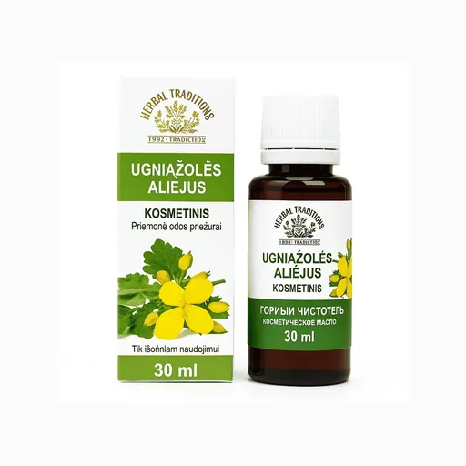 Kosmetický olej s vlaštovičníkem na bradavice – 30 ml – Herbal Traditions