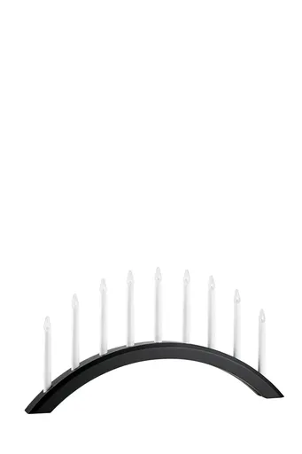 Markslöjd Avento černý vánoční svícen 9 žárovek