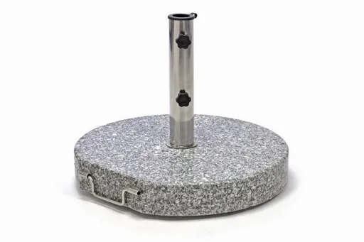 Garthen 1507 Stojan na slunečník (kruhový) - žula / nerezová ocel, 40 kg