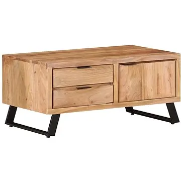 SHUMEE Konferenční stolek 90 × 50 × 40 cm masivní akácie s živými hranami, 323520 (323520)