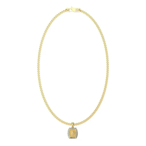 Guess Pozlacený náhrdelník s přívěskem lva Lion King JUMN05008JWYGT/U
