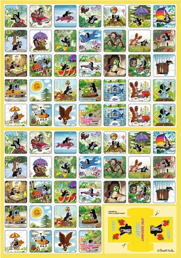 Pexeso Krtek W031449 vystřihovací Letní radovánky