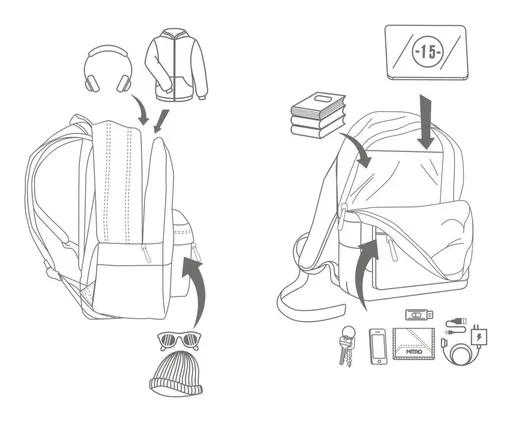 Studentský batoh Nitro Urban Classic Reef Break