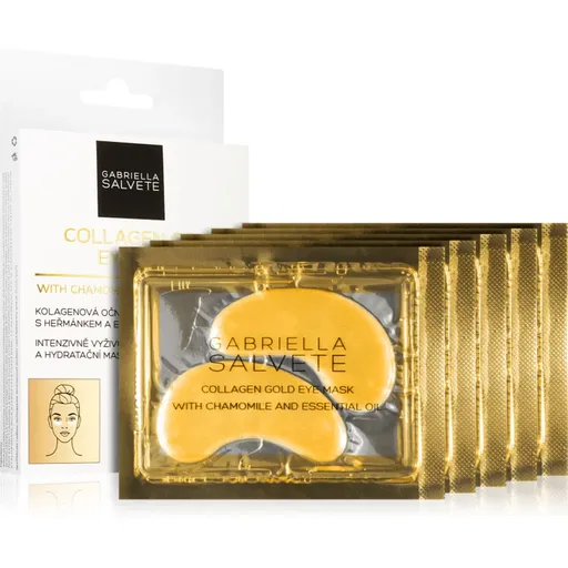 Gabriella Salvete Eye Mask Collagen Gold oční maska proti otokům a tmavým kruhům s kolagenem 5 ks